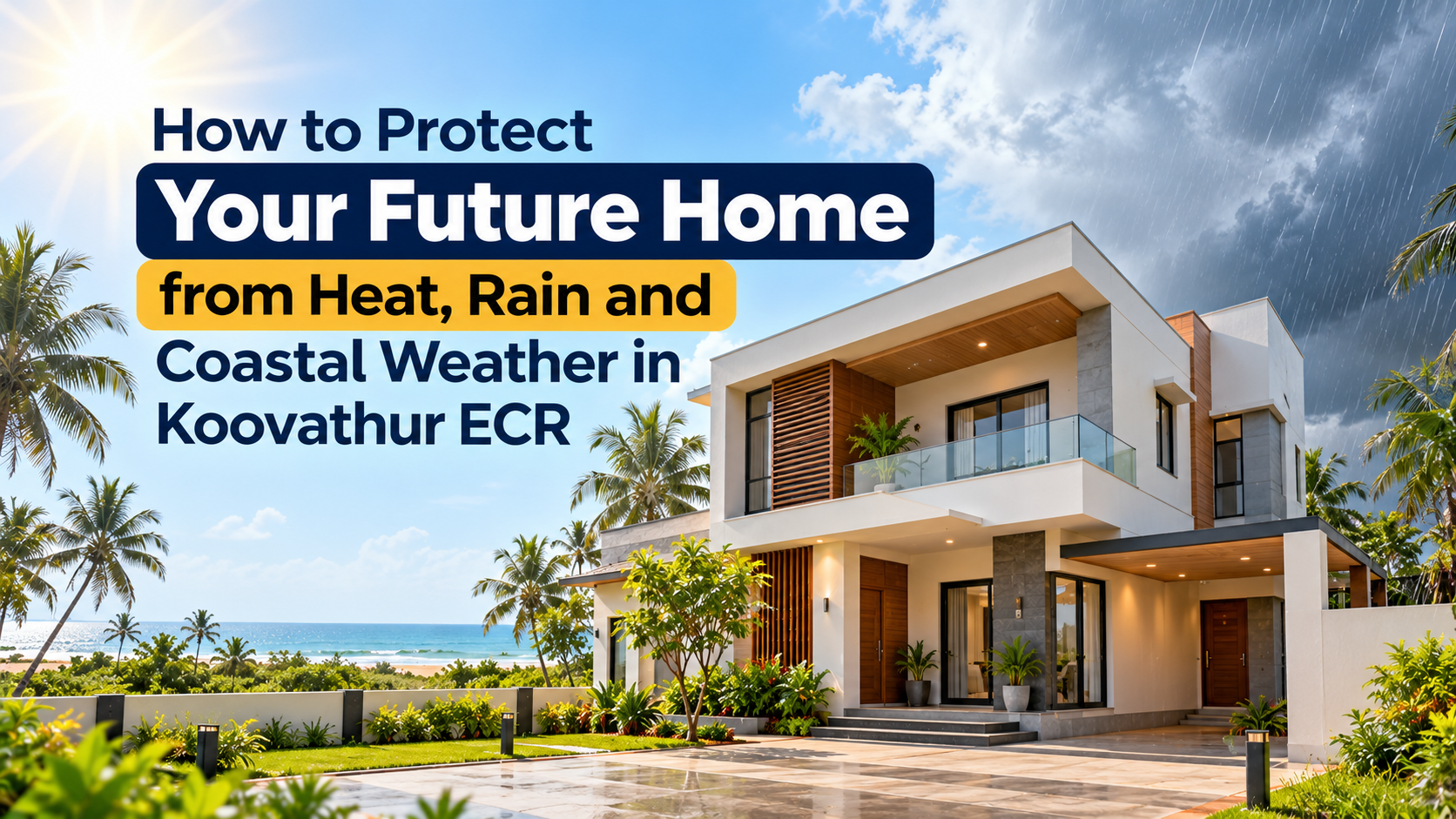 How to Protect Your Future Home from Heat, Rain and Coastal Weather in Koovathur ECR