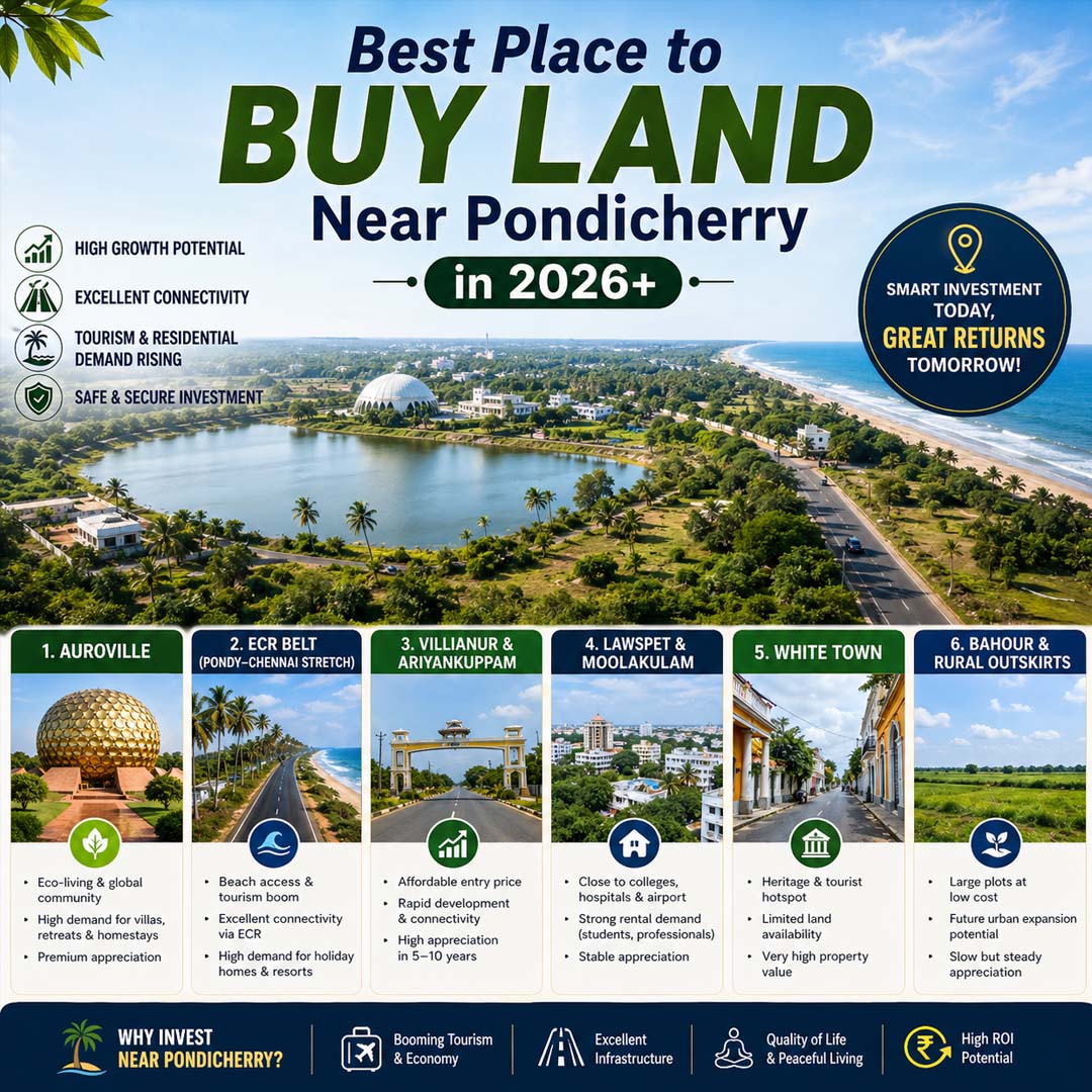 Best Place to Buy Land Near Pondicherry in 2026