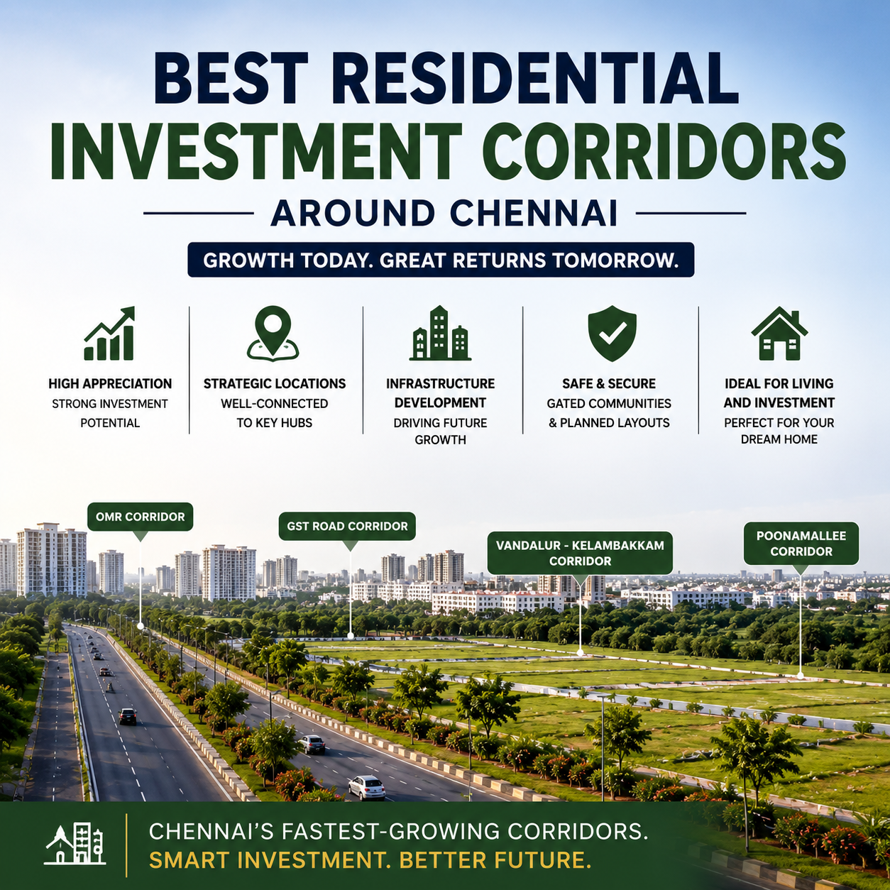 Why Kelambakkam is Becoming the First Choice for Luxury Villa Plot Buyers Near OMR