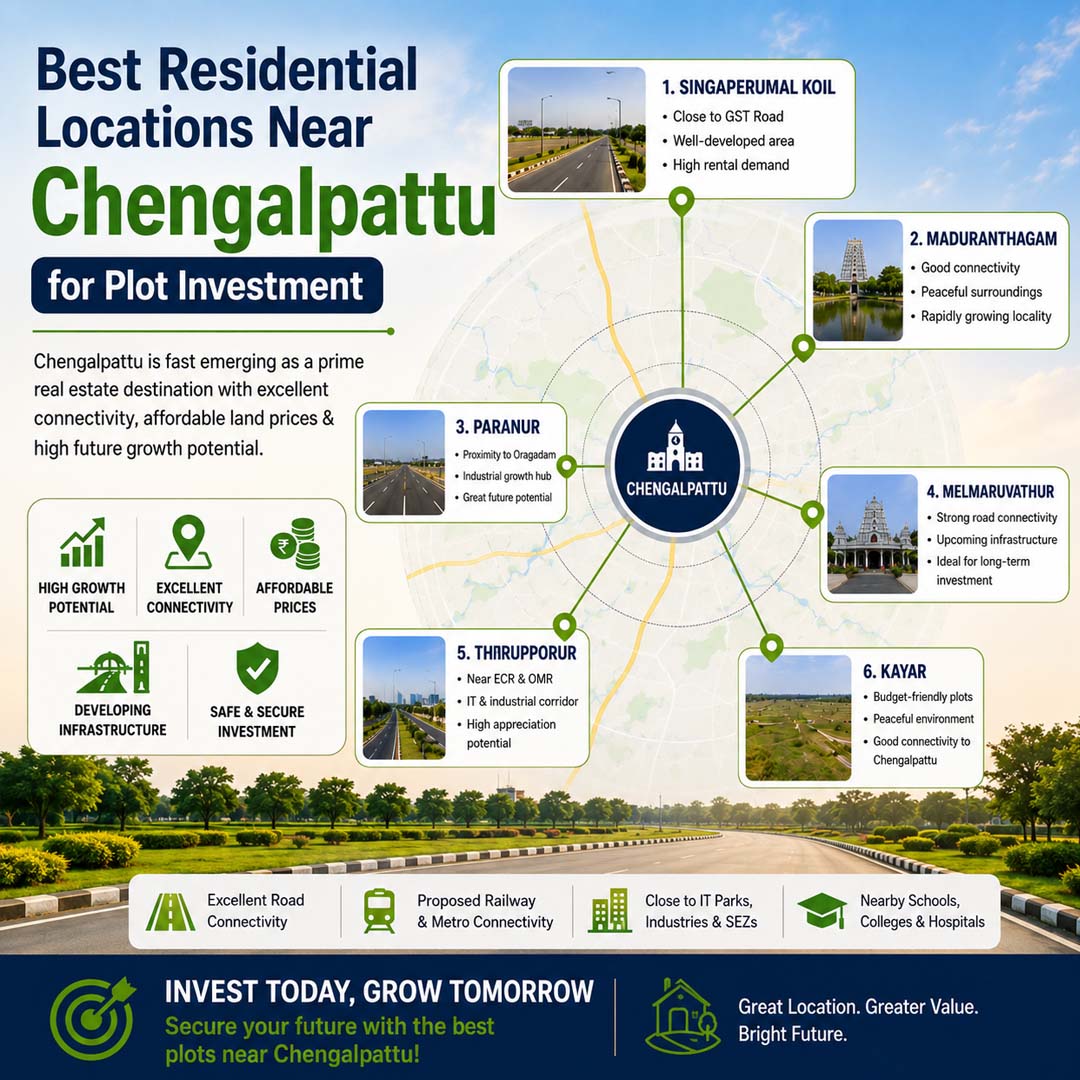 Best Residential Locations Near Chengalpattu for Plot Investment
