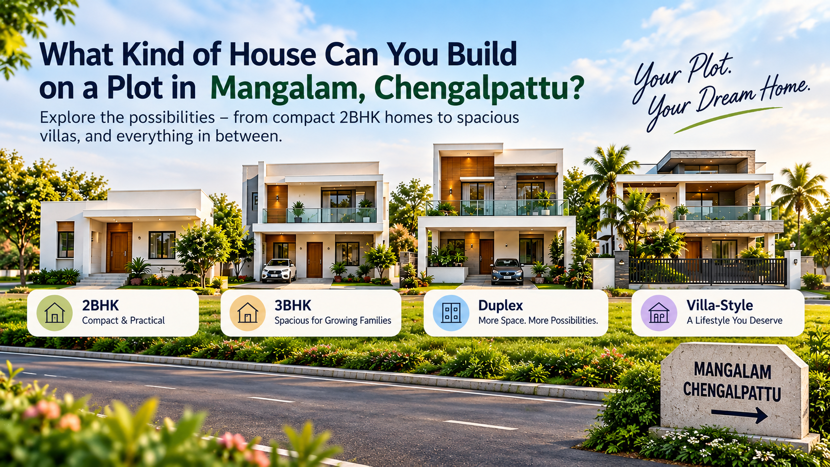 House Types You Can Build on Plots in Mangalam, Chengalpattu