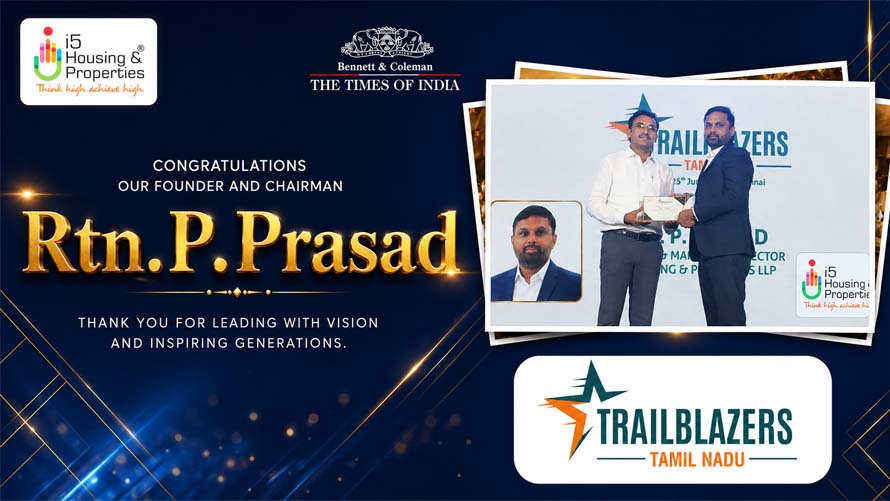 i5 Housing Wins The Times of India Trailblazers Tamil Nadu Award 2026