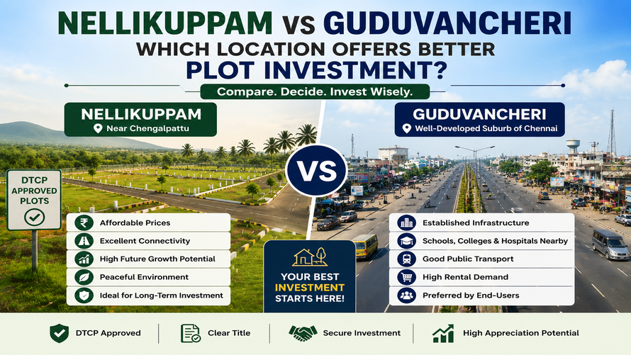 Nellikuppam vs Guduvancheri: Which Plot Investment Is Better?