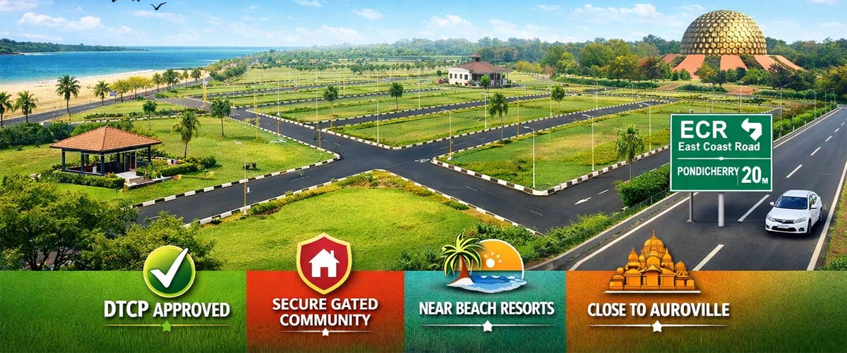 I5 Aurowin Markkanam ECR – Premium DTCP Approved Plots Near Pondicherry