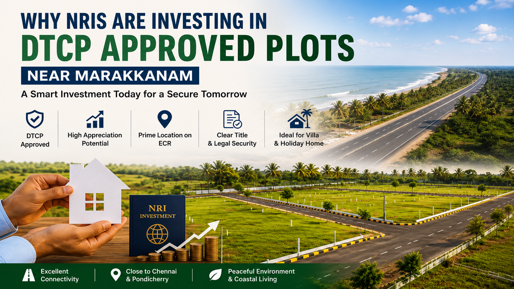 Why NRIs Are Investing in DTCP Approved Plots Near Marakkanam